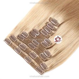 Straight Blonde Clip-In Hair Extensions