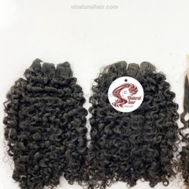 Burmese Curly Hair Bundles With Closure