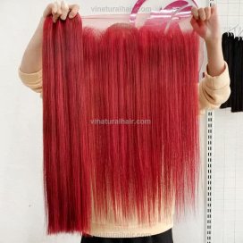 Human hair bundles with lace frontal - Vietnamese hair factory