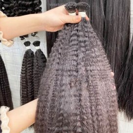 Kinky Straight I Tip Hair Extensions