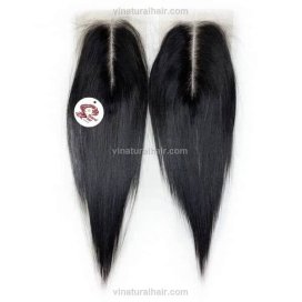 Bone straight human lace closure hair