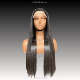 Wig Bone Straight 5×5 Natural Color SDD 300G 20 Inches Vietnamese Human Hair Long Lasting